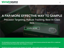 Tablet Screenshot of corporate.samplesource.com